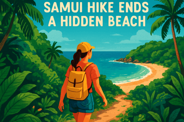 Deze geheime Samui-wandeling eindigt op een verborgen strand