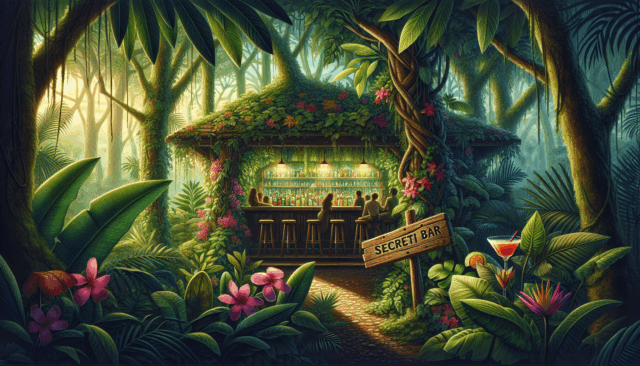 Je zult niet geloven wat er in deze geheime junglebar zit