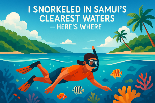 मैंने सामुई के सबसे साफ़ पानी में स्नोर्कलिंग की - यहाँ देखें कहाँ
