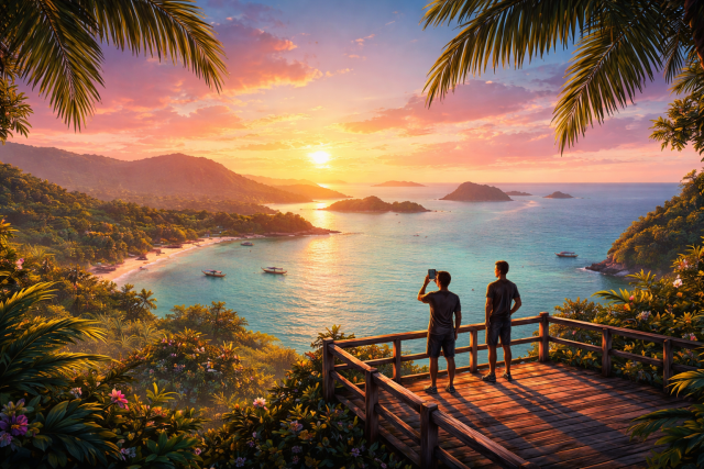 インターネットはこのサムイ島の視点に夢中になっている