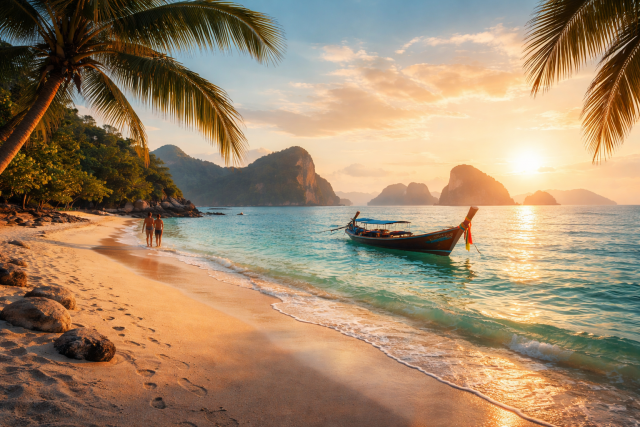 Esta praia de Samui parece cenário de filme.