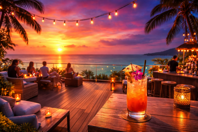 Os melhores bares em terraços de Koh Samui para apreciar o pôr do sol